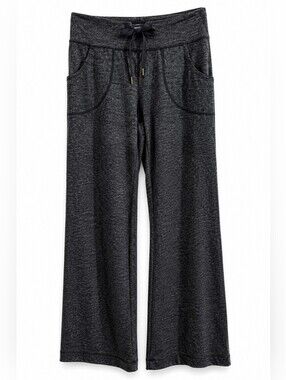 Lululemon Women's Wide Leg Lounge Yoga Pants Size 6 Heather Gray Drawstring